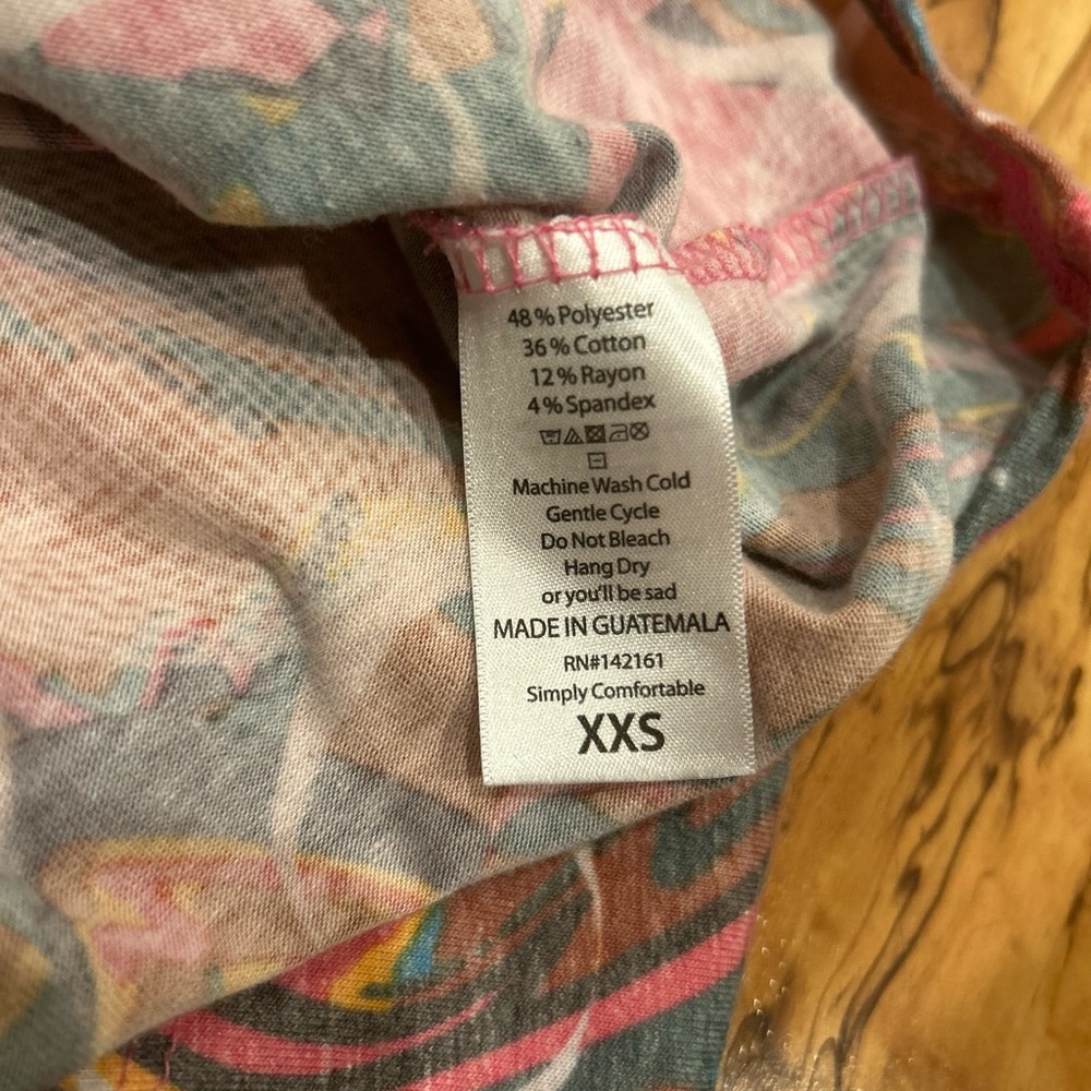 LuLaRoe Multicolor Tunic Size XXS - Picture 7 of 7